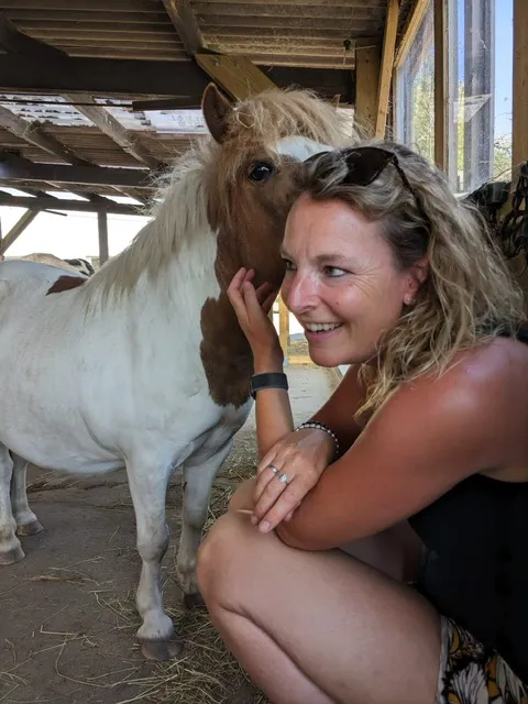 Danielle met haar pony