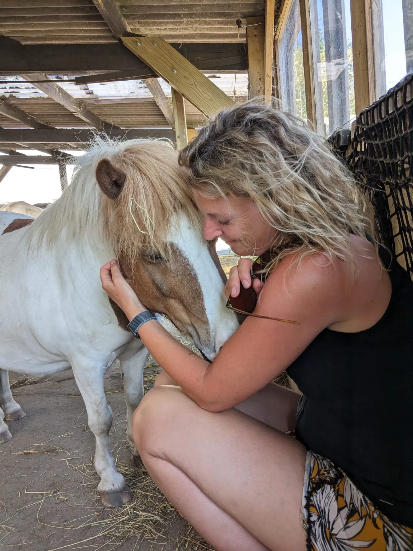 Danielle met de pony Sophie